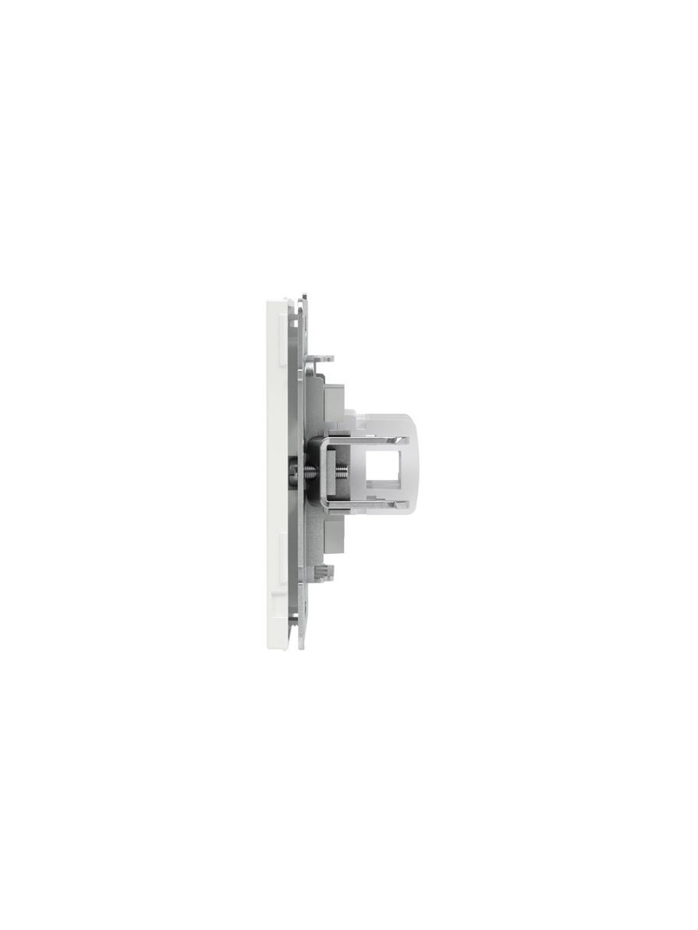 Розетка компьютерная 2-м KANT RJ45 кат.6A без шторки бел. магнолия DKC 7000674