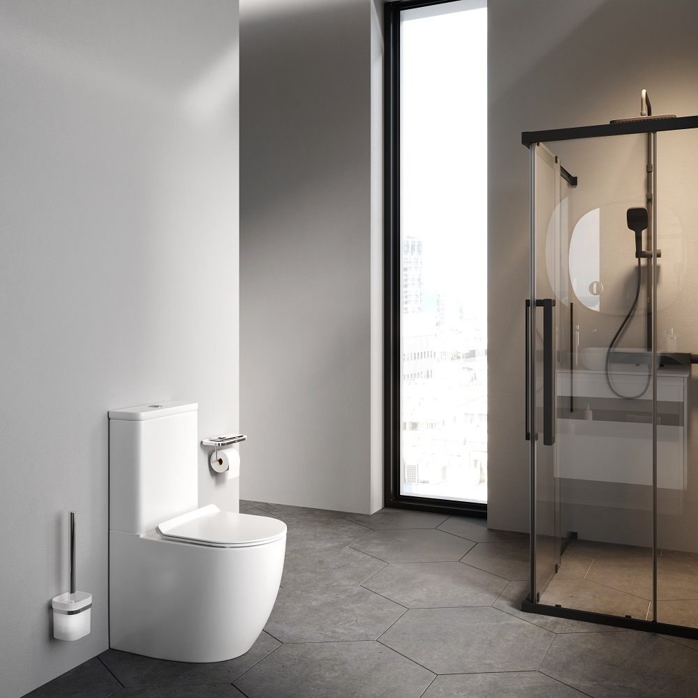Унитаз-компакт Aquaspin с сиденьем микролифт AM.PM Like C808600SC