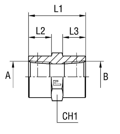 Соединение PS NPT 1/4 - NPT 1/4