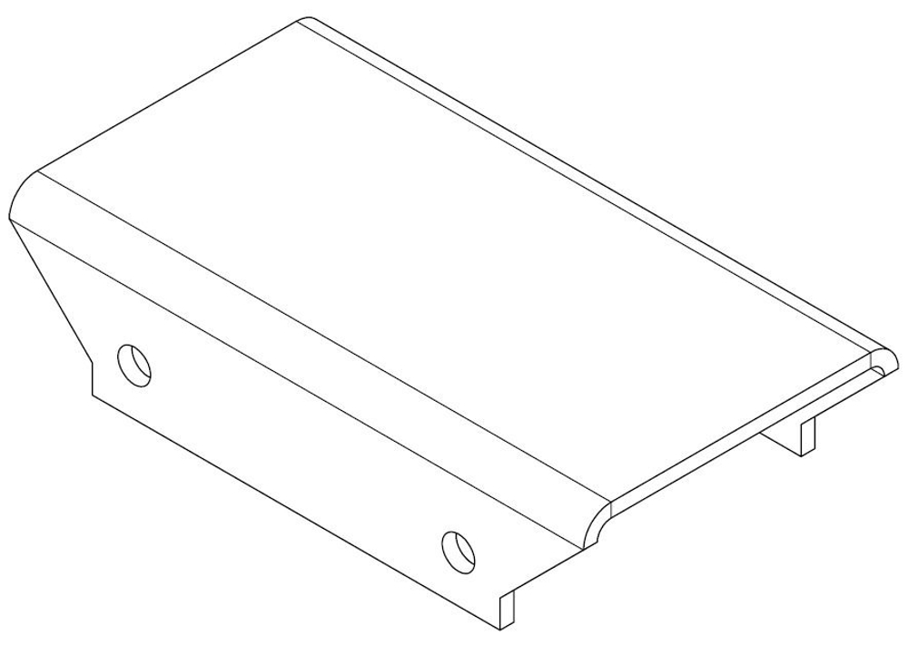 PERCo-MB-16.3 PERCo Накладка прямая верхняя