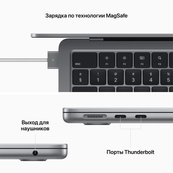 Apple MacBook Air 13.6" 2022 M2(8c CPU, 8c GPU) 16GB 256GB «серый космос»