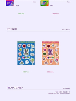 Альбом PURPLE KISS - HIDE & SEEK 2nd Mini Album SEEK Version