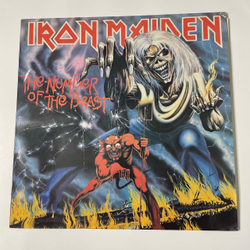 Винтажная виниловая пластинка LP Iron Maiden, The Number Of The Beast (Россия 1993)