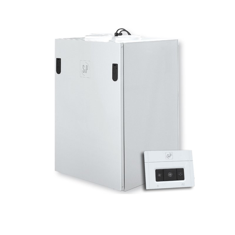 Вентиляционная установка с пластинчатым рекуператором тепла Soler Palau CAD HE 325 EC V BASIC PH