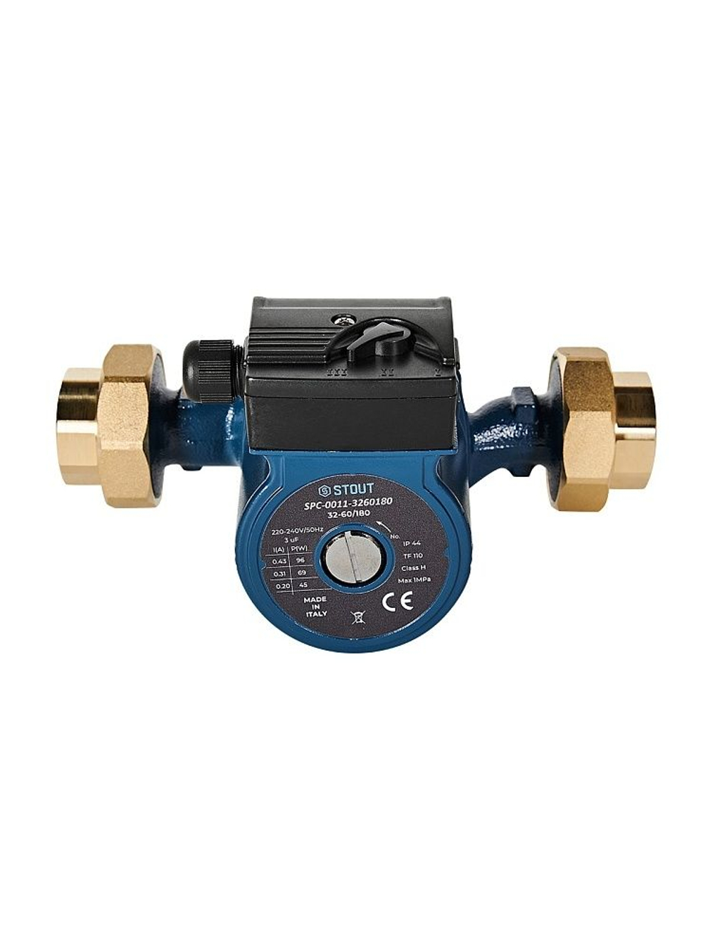 Циркуляционный насос STOUT 32-60-180 мм Италия с гайками (SPC-0011-3260180)