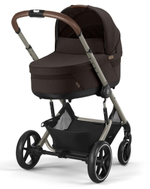 Коляска Cybex Balios S Lux TPE complete Aton B2 Steel Grey Base One 4 в 1 Chocolate Brown с дождевиками