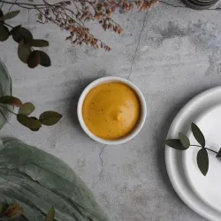 Соусник 40 мл d 7,1 см h2 см круглый белый фарфор P.L. Proff Cuisine [6]