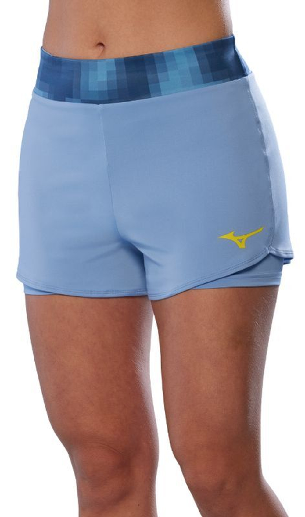 Женские Шорты теннисные Mizuno Flex - небесный