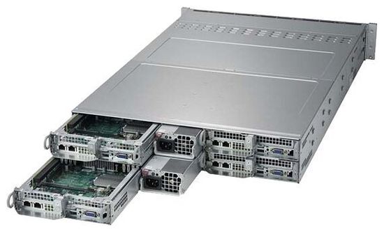 Сервер Supermicro SuperServer 2029TP-HC0R без процессора/без ОЗУ/без накопителей/количество отсеков 2.5" hot swap: 6