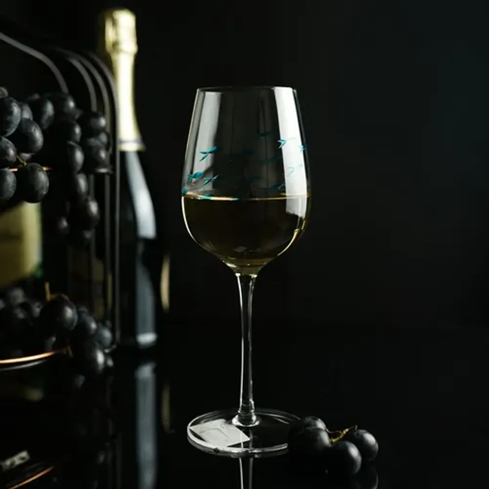 Бокал для вина 430 мл "Abyss" декор d 8,3/6,6 см h22 см P.L. - BarWare [6]