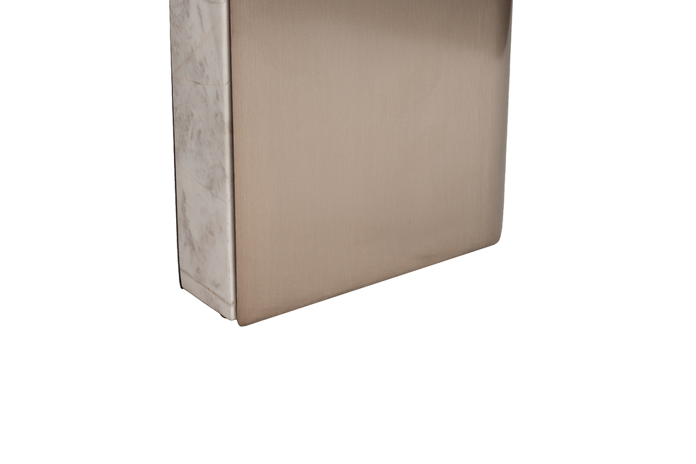 Стол журнальный d57x50см Garda Decor Cass White натуральный белый мрамор