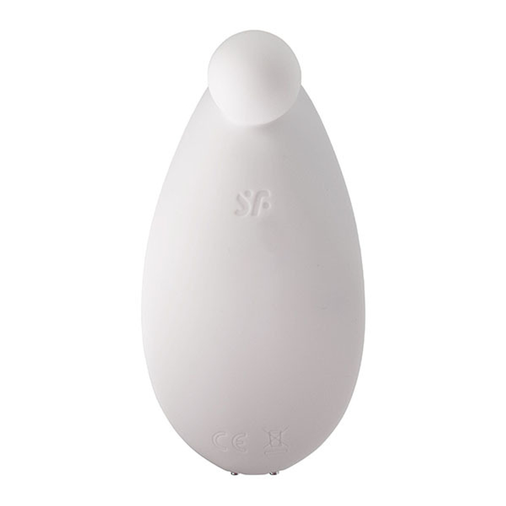 Белый вибростимулятор клитора 9см Satisfyer Spot On 2