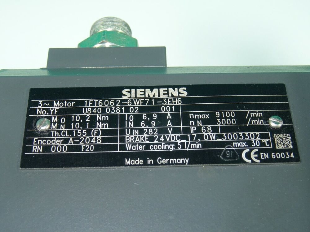 SIEMENS 1FT6062-6WF71-3EH6 SIEMENS 1FT6062-6WF71-3EH6