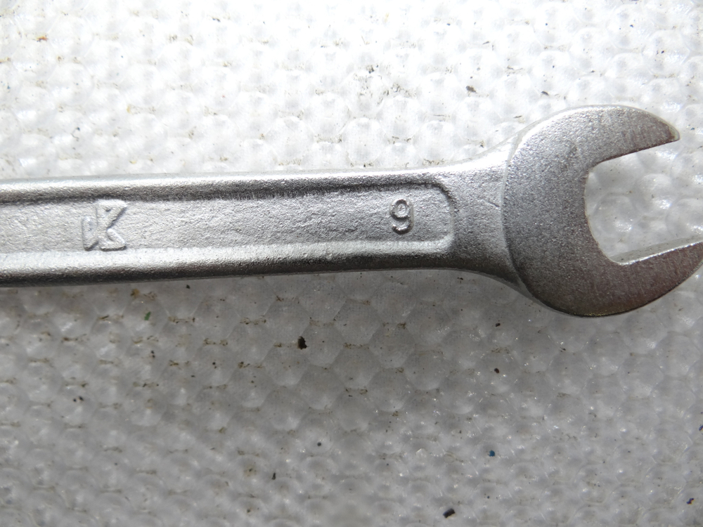 Ключ гаечный рожковый двухсторонний 9х11 CHROME VANADIUM