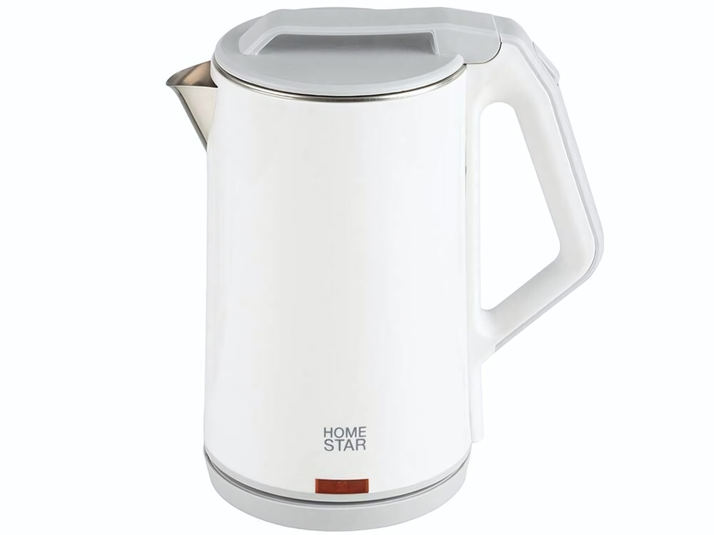 Чайник электрический 1,8л Homestar HS-1036 белый, двойной корпус