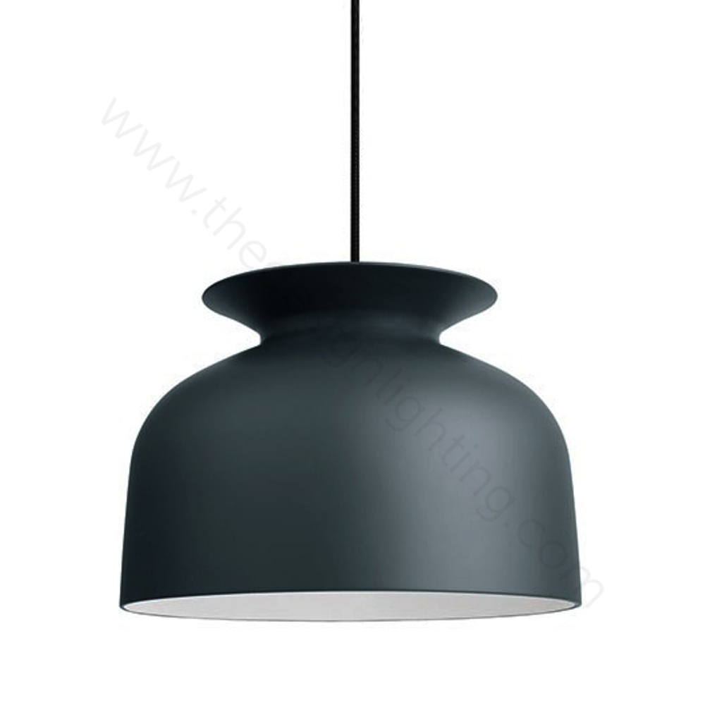 Pendant design lamp  Ronde by Gubi M (Black)