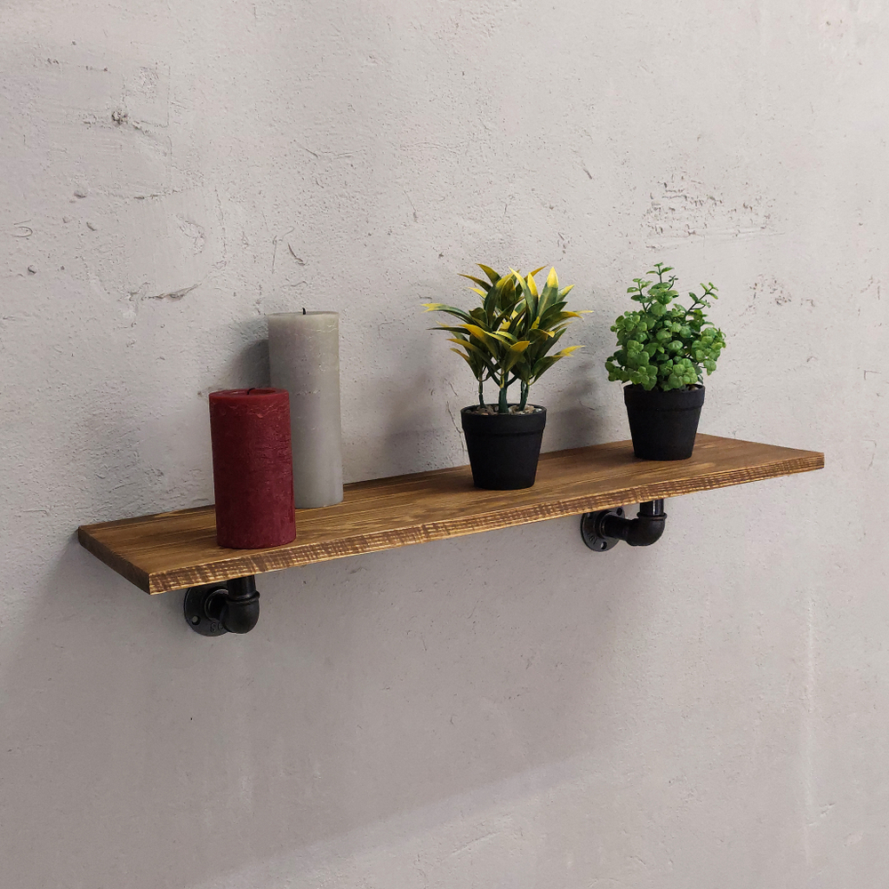 Полка лофт настенная для книг, для ванной, для кухни, в прихожую и гостинную