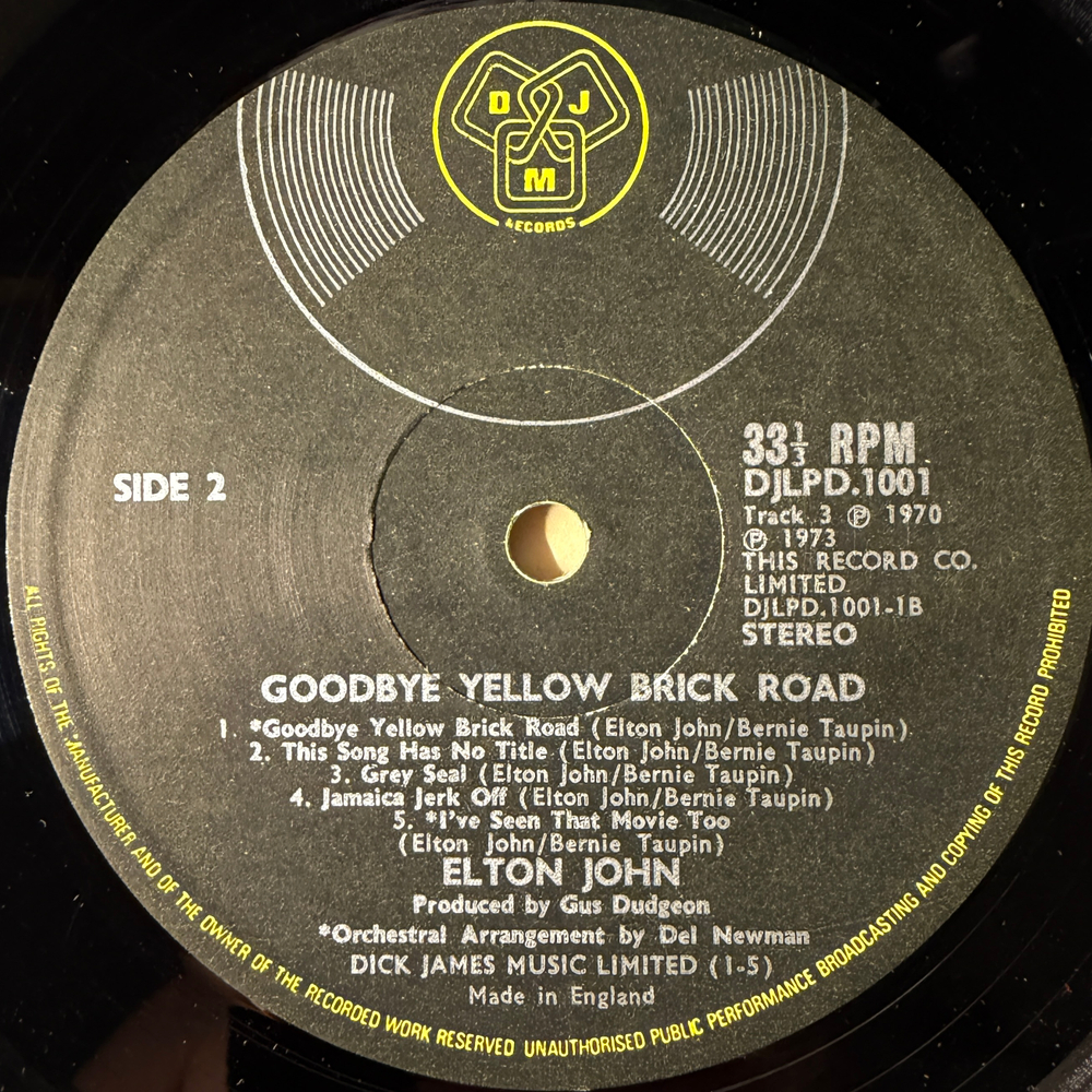 Elton John- Goodbye Yellow Brick Road 2LP (Англия 1973г.)