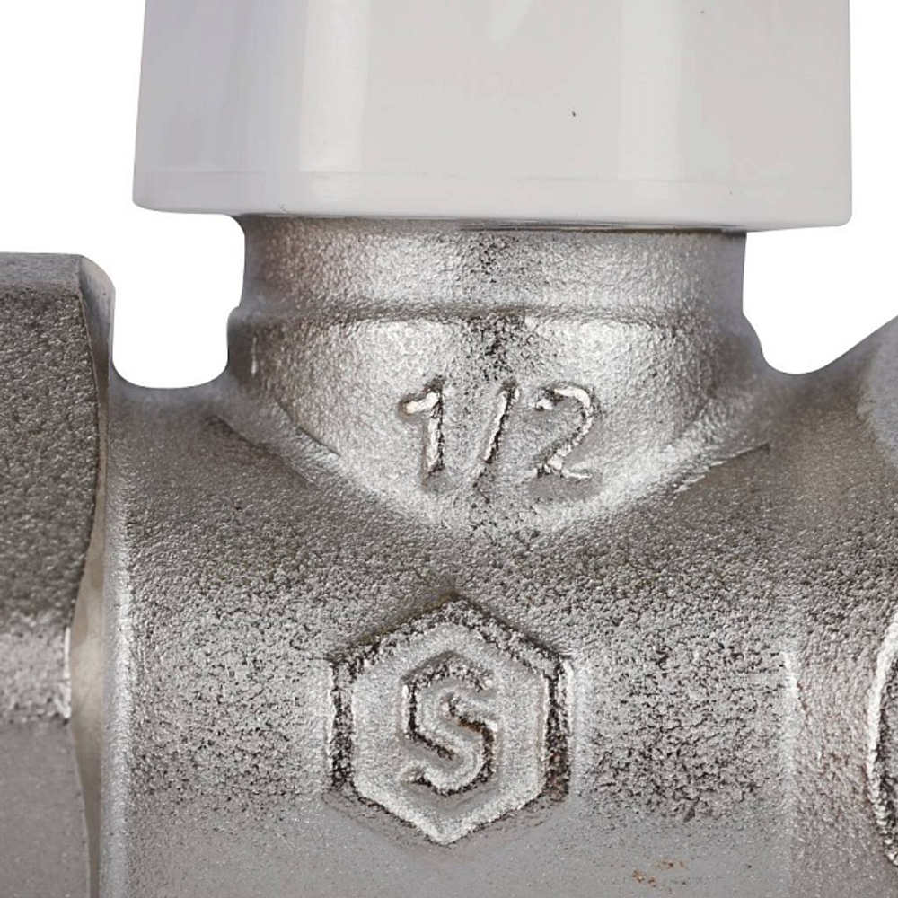 Клапан балансировочный прямой STOUT - 1/2" (ВР/НР-американка, PN10, Tmax 120°C, с самоуплотнением)