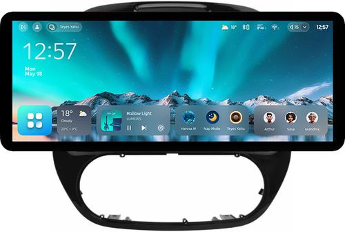 Магнитола для Renault Kaptur 2016+ - Teyes CC4 монитор 12.3" 2K QLED + рамка 9, Android 14, Быстрейшая, Snapdragon 680, DSP, CarPlay, 4G SIM-слот