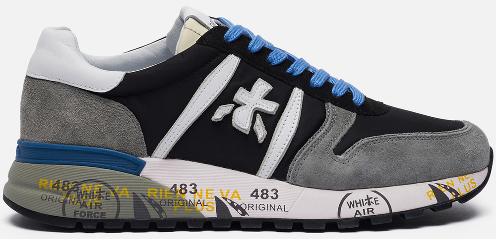 Premiata Lander 5196 Черные с серым