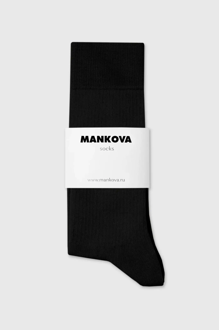 Гольфы с широкой резинкой — MANKOVA, черный, фото 2