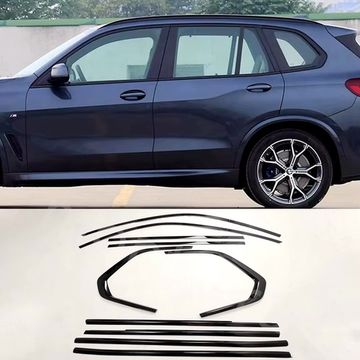 Черные накладки на молдинги окон (Shadow Line) BMW X5 G05 2019-2025