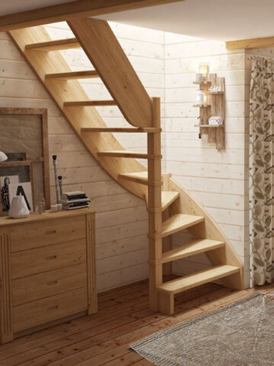 Лестница на второй этаж ЛС-92м/5 Левая