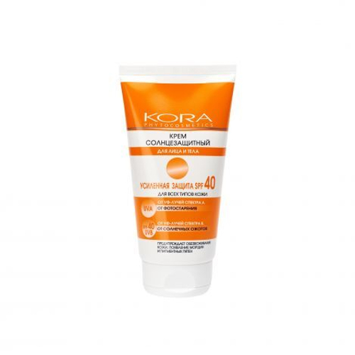 KORA Крем солнцезащитный для лица и тела SPF40 150 мл (42306)
