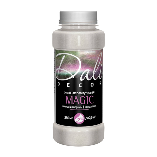 Эмаль акрил. DALI Decor Magic  перламутр. серебро 0,25л (Рогнеда) НЕМОРОЗОСТОЙКАЯ от + 5 С