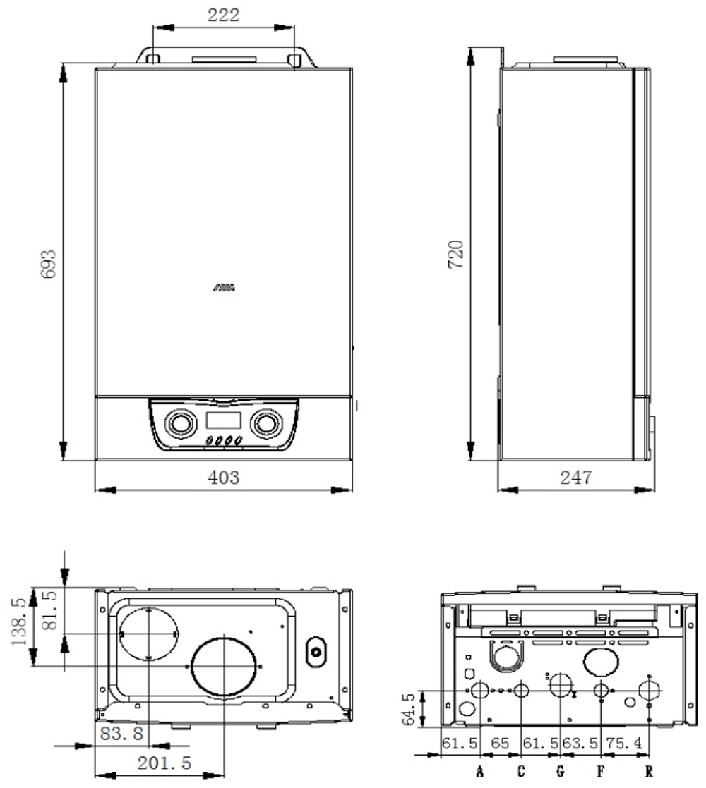 Газовый котел MIZUDO MAESTRO ONE M30ТH OPT