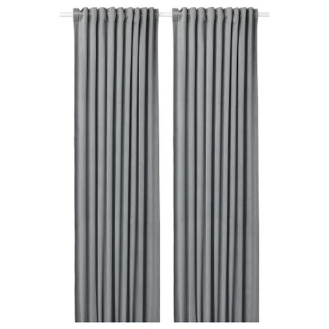Комплект штор IKEA SANDSVINGEL (САНДВЕДЕЛ), Серый, 135x250 см, 2 шт
