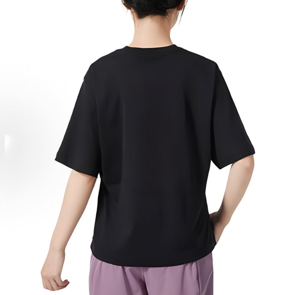 Футболка Nike Logo Sporty Breathable женская, черн.