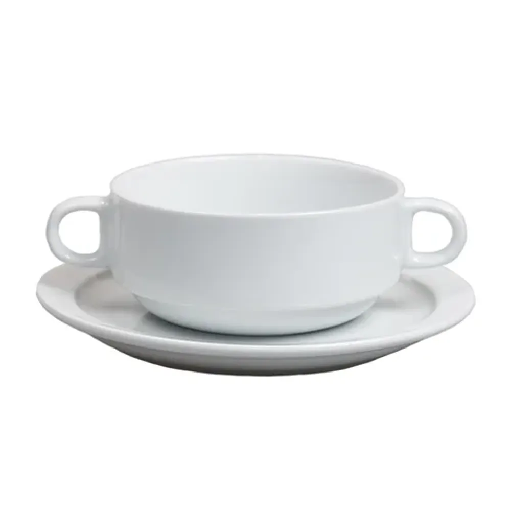 Бульонная пара 320 мл d 11 см h5,5 см белая Glory Eco Stackable P.L. Proff Cuisine [6]