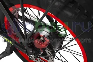 Электровелосипед Syccyba F11 Pro (48V/20Ah) - Красный обод фото №11