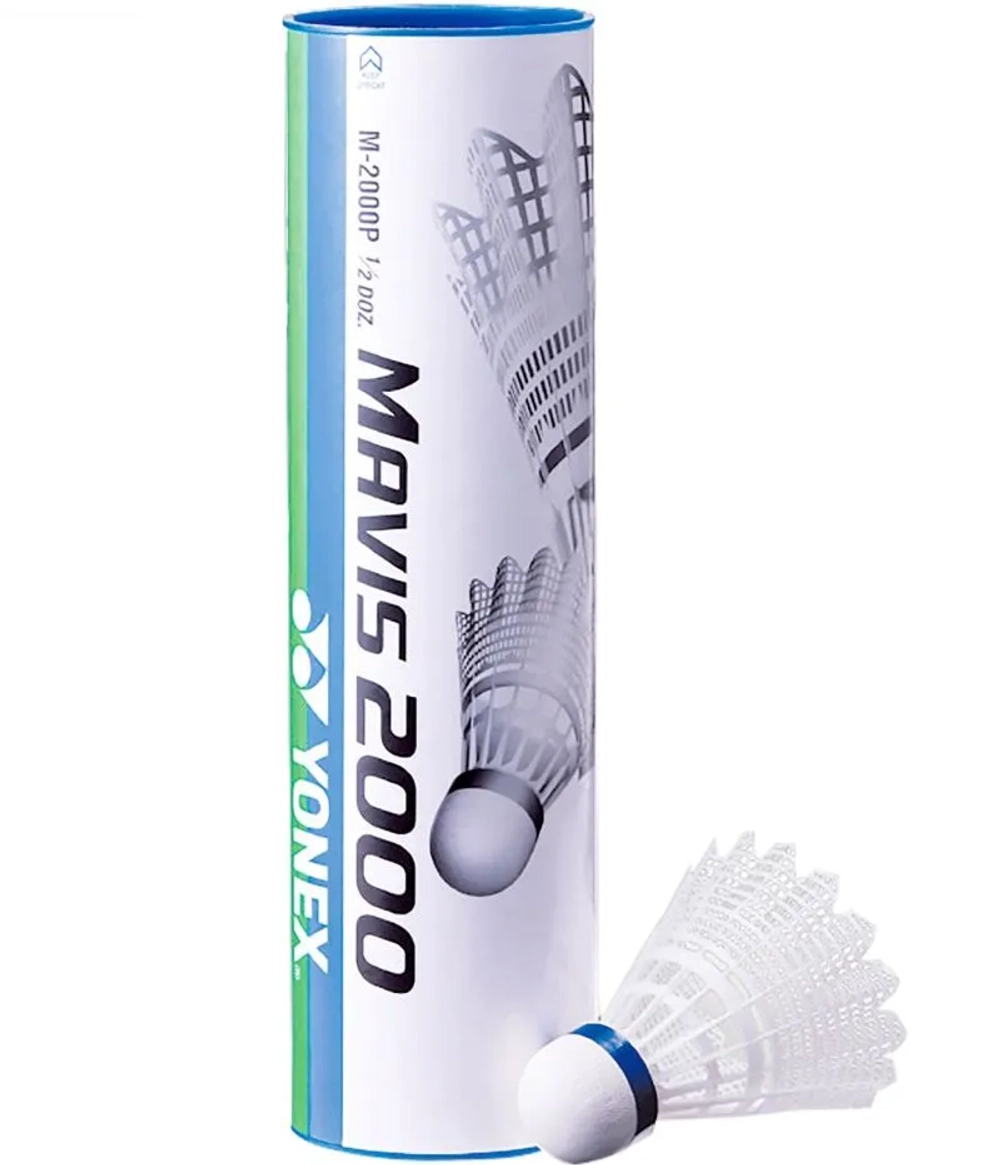 Воланы для бадминтона Yonex Mavis 2000 Nylon 6P - white