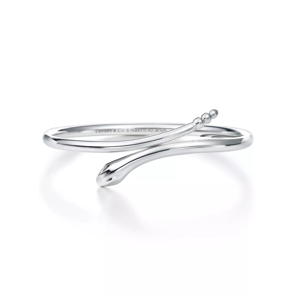 Браслет из серебра, Tiffany 💠Snake Bangle. В наличии