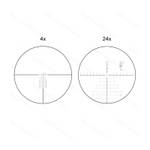 Оптический прицел Vector Optics FFP Continental x6 4-24x56 ( Тигр, СВД, ОП-СКС, ВПО-208 / Сетка VEC-MBR / с подсветкой )