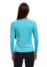 ЛОНГСЛИВ УТЕПЛЕННЫЙ ЖЕНСКИЙ TSHIRT LS | SKYBLUE