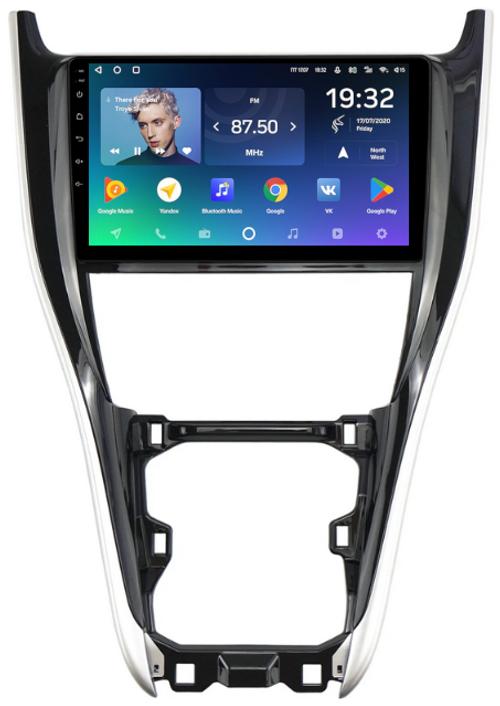 Магнитола для Toyota Harrier 3 XU60 2017-2020 (большая рамка) - Teyes CC2 PLUS монитор 10.1" QLED, Android 10, Быстрая, SIM-слот