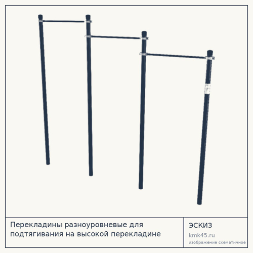 Перекладины разноуровневые для подтягивания на высокой перекладине W211 GTO — от 41 000 ₽