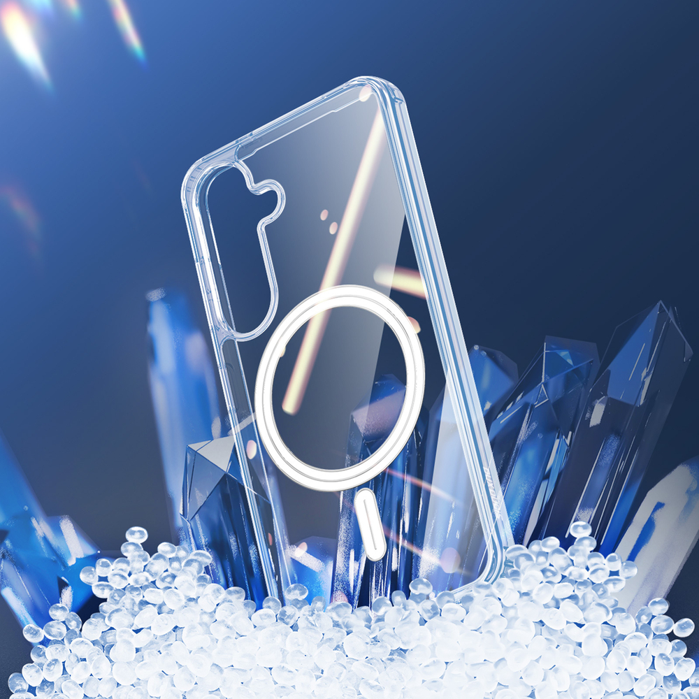Усиленный прозрачный чехол с MagSafe от Dux Ducis для Samsung Galaxy S25+, серия Clin Mag Series Case