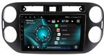 Магнитола для Volkswagen Tiguan 2011-2016 (рамка черная, прямоуг. кнопка) - Vaycar VA81-0489 на Android 13, Быстрая, 4G SIM-слот