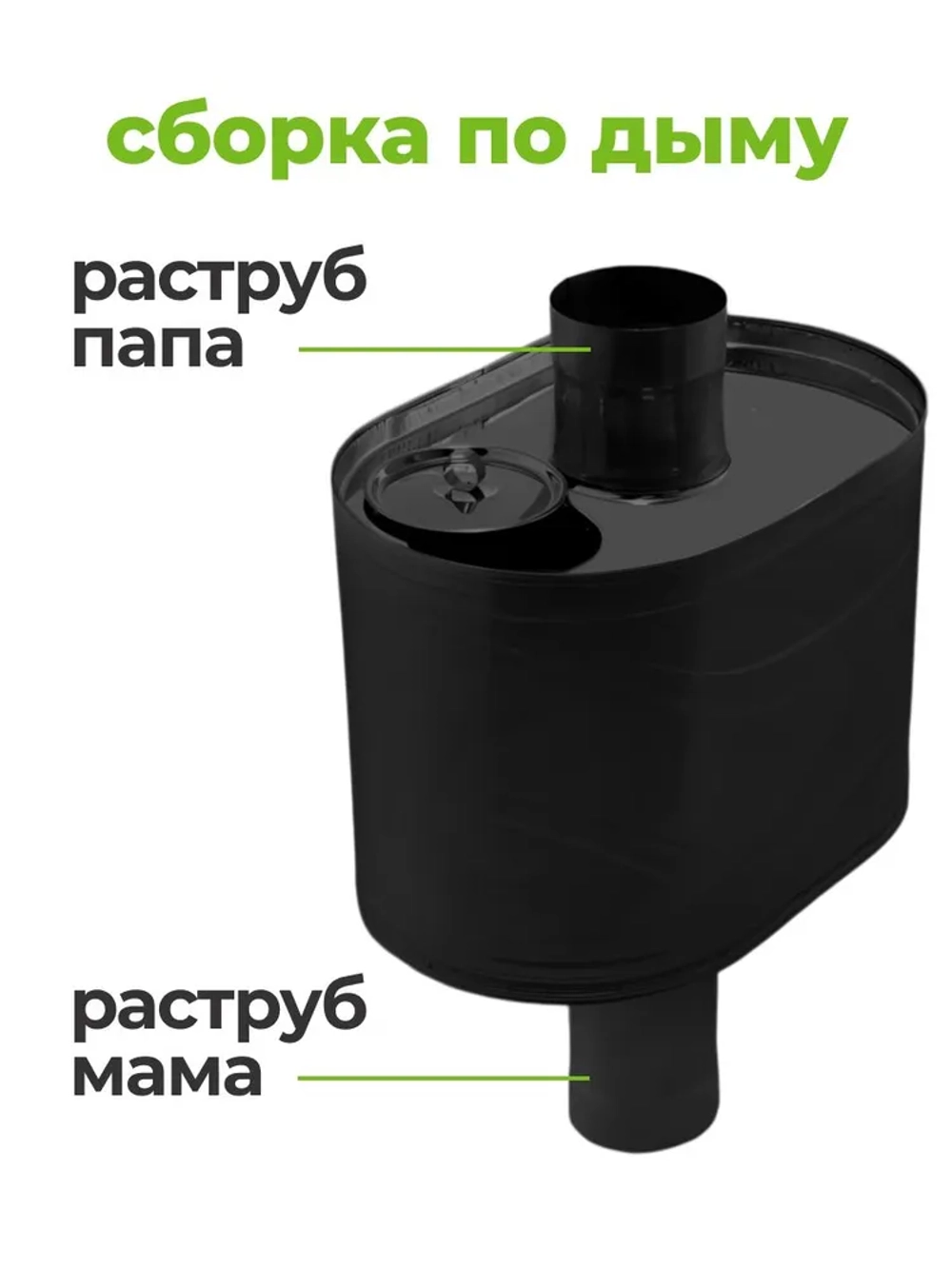 Бак для бани на трубе 46 л, d115, AISI 439 0,5 мм