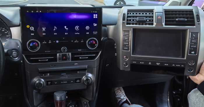 Магнитола для Lexus GX460 2009-2019 - Kuberg ZH-L1221 монитор 12.3", Android 12, Быстрая, CarPlay, SIM-слот