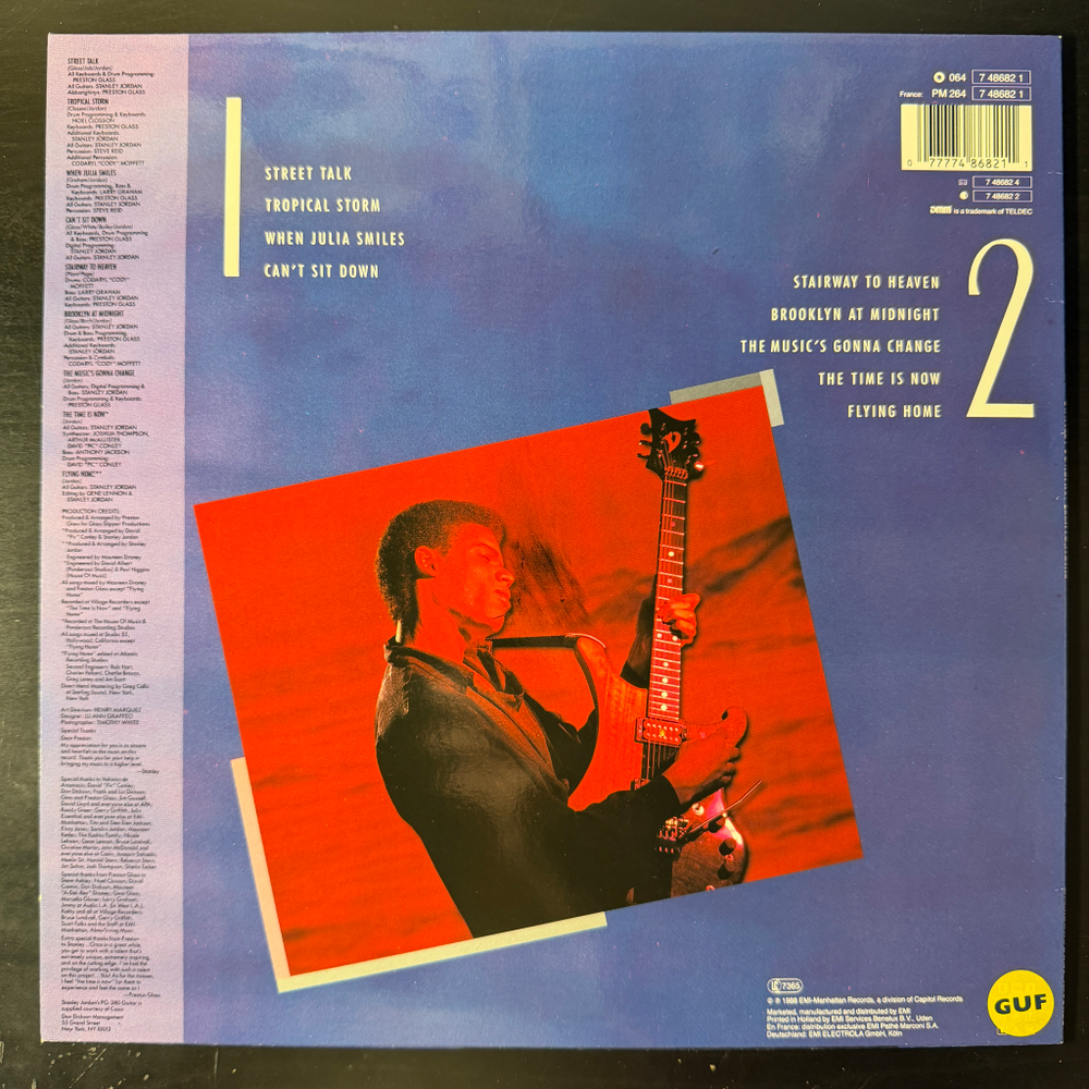 Stanley Jordan – Flying Home (Европа 1988г.)Т