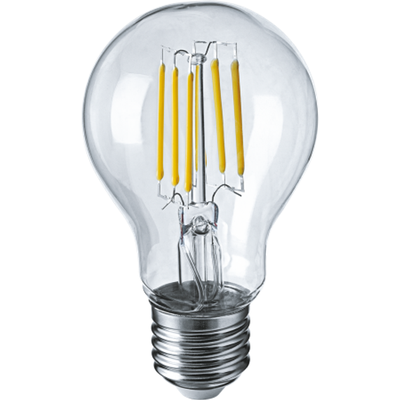 Лампа светодиодная Navigator A60F 220V Е27 8W 4000K Filament груша 28759