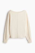 Свитер из смеси вискозы с вырезом «лодочка» - H&M