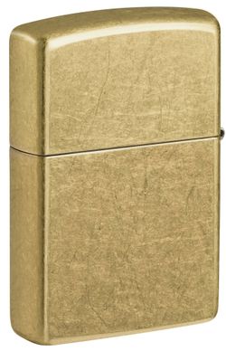 Зажигалка Zippo Classic с покрытием Street Brass золотистая (48267)