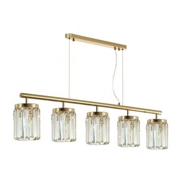 Хрустальная подвесная люстра 5*Е14 4987/5 золото Vassa Odeon Light